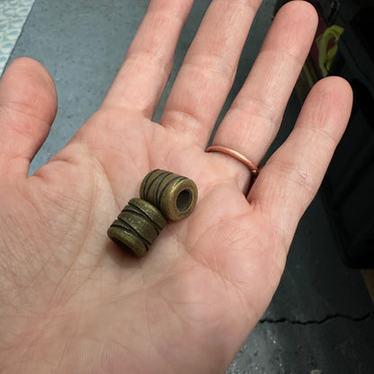 Double Cross Brass Bead